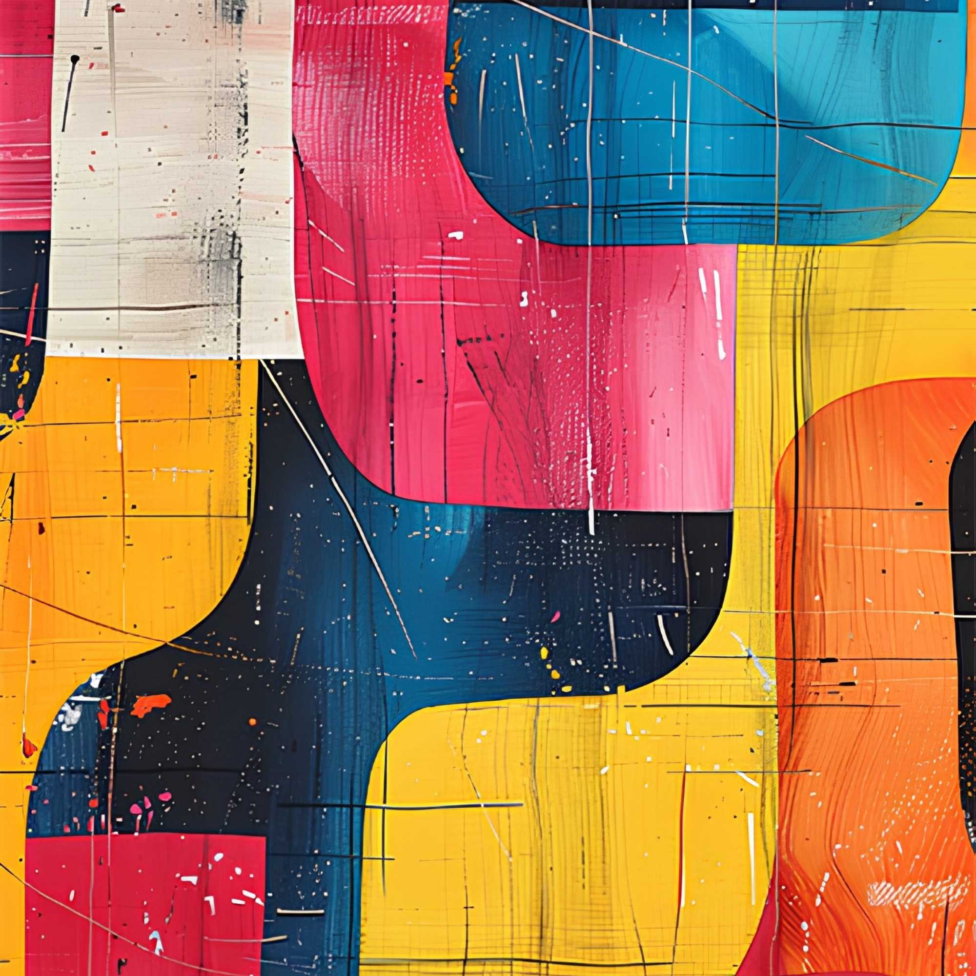 Abstract Colorful Patterns Print Plush Fleece Throw Blanket