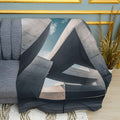 Abstract Industrial Texture Print Plush Fleece Throw Blanket
