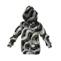 Abstract Spiral Kids Graphic Pullover Hoodie