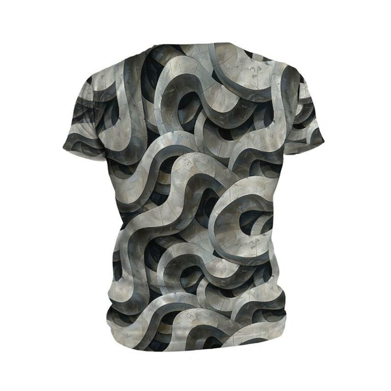 Abstract Spiral Men's Athletic Graphic T-Shirt