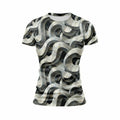 Abstract Spiral Women's Athletic Print T-Shirt