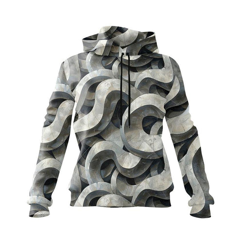 Abstract Spiral Women's Graphic Hoodie