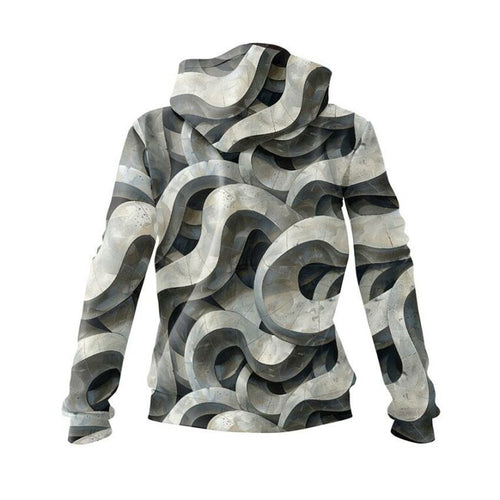 Abstract Spiral Women's Graphic Hoodie