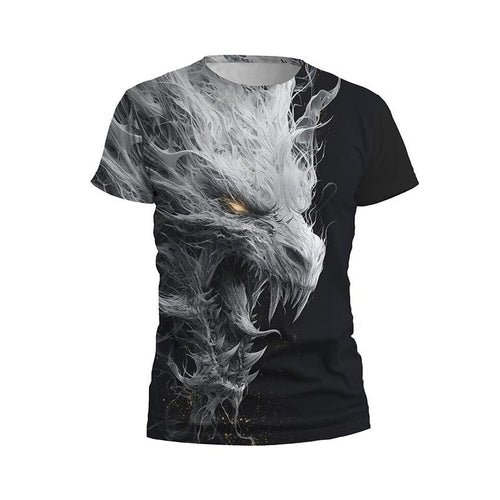 Ancient White Dragon Men's Athletic Graphic T-Shirt