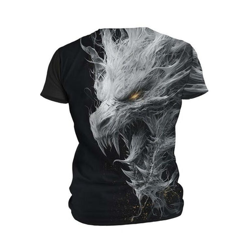 Ancient White Dragon Men's Athletic Graphic T-Shirt
