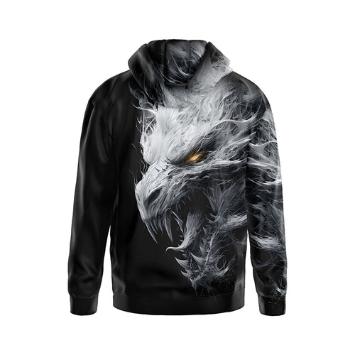 Ancient White Dragon Men's Graphic Pullover Hoodie