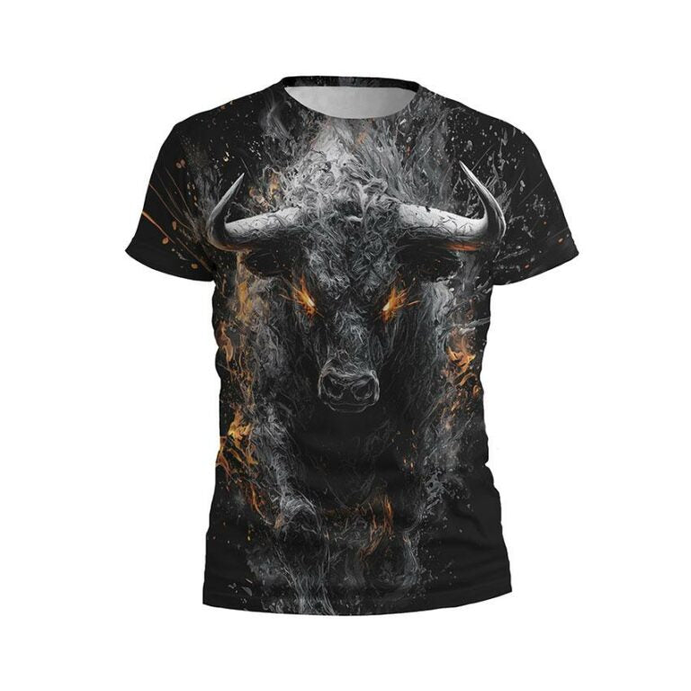 Angry Bull Men's Athletic Graphic T-Shirt
