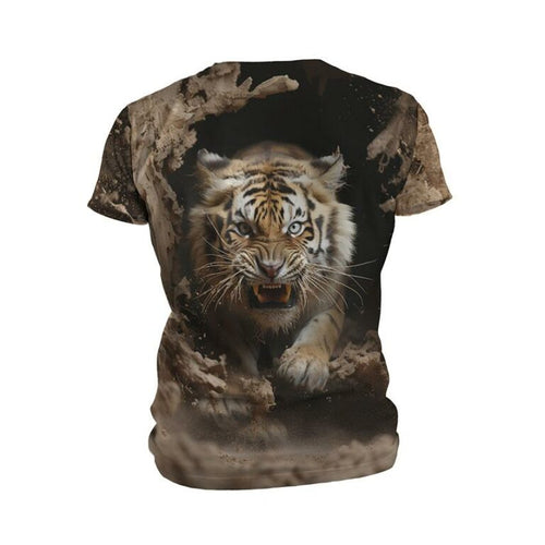 Angry Tiger Men's Athletic Graphic T-Shirt