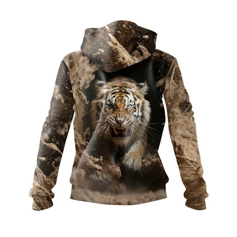 Angry Tiger Women's Graphic Hoodie