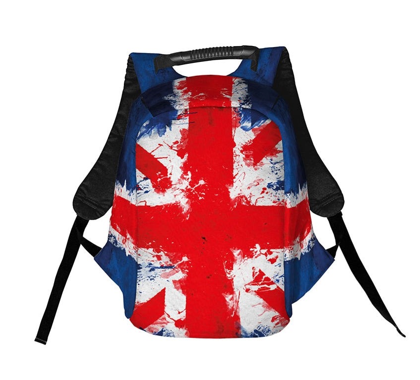 Union Jack British Flag Anti Theft Laptop Backpack for Travel and Commuting