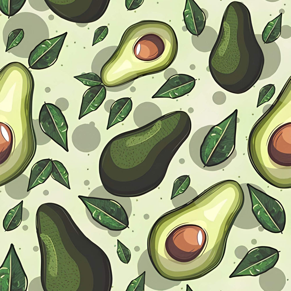Avocado Paradise Print Plush Fleece Throw Blanket