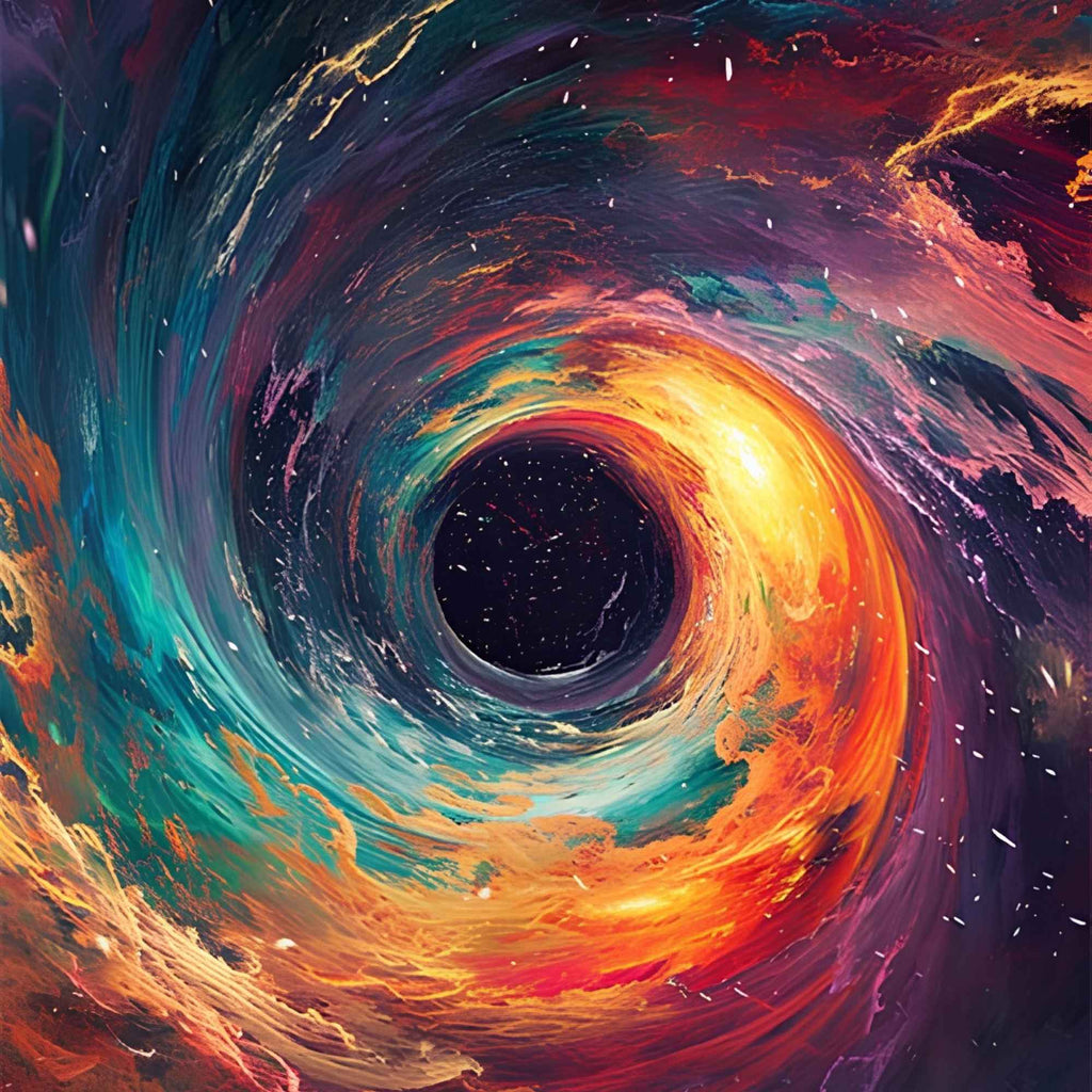 Black Hole in Space Print Plush Fleece Throw Blanket