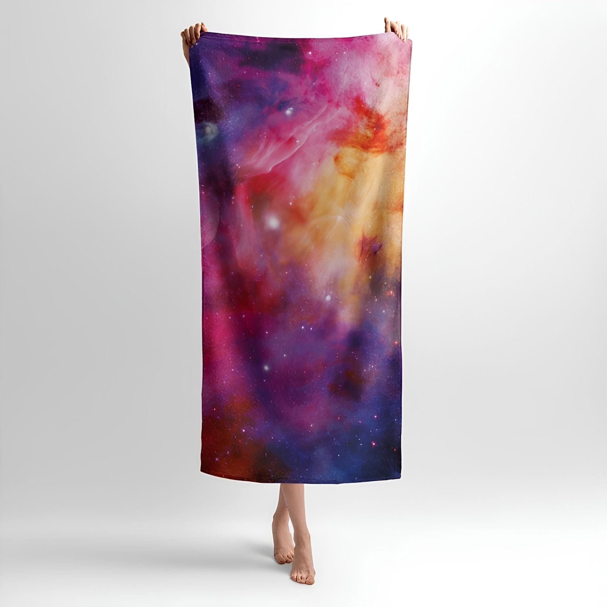 Bright Universe Print - Soft Cotton Terry Bath & Beach Towel