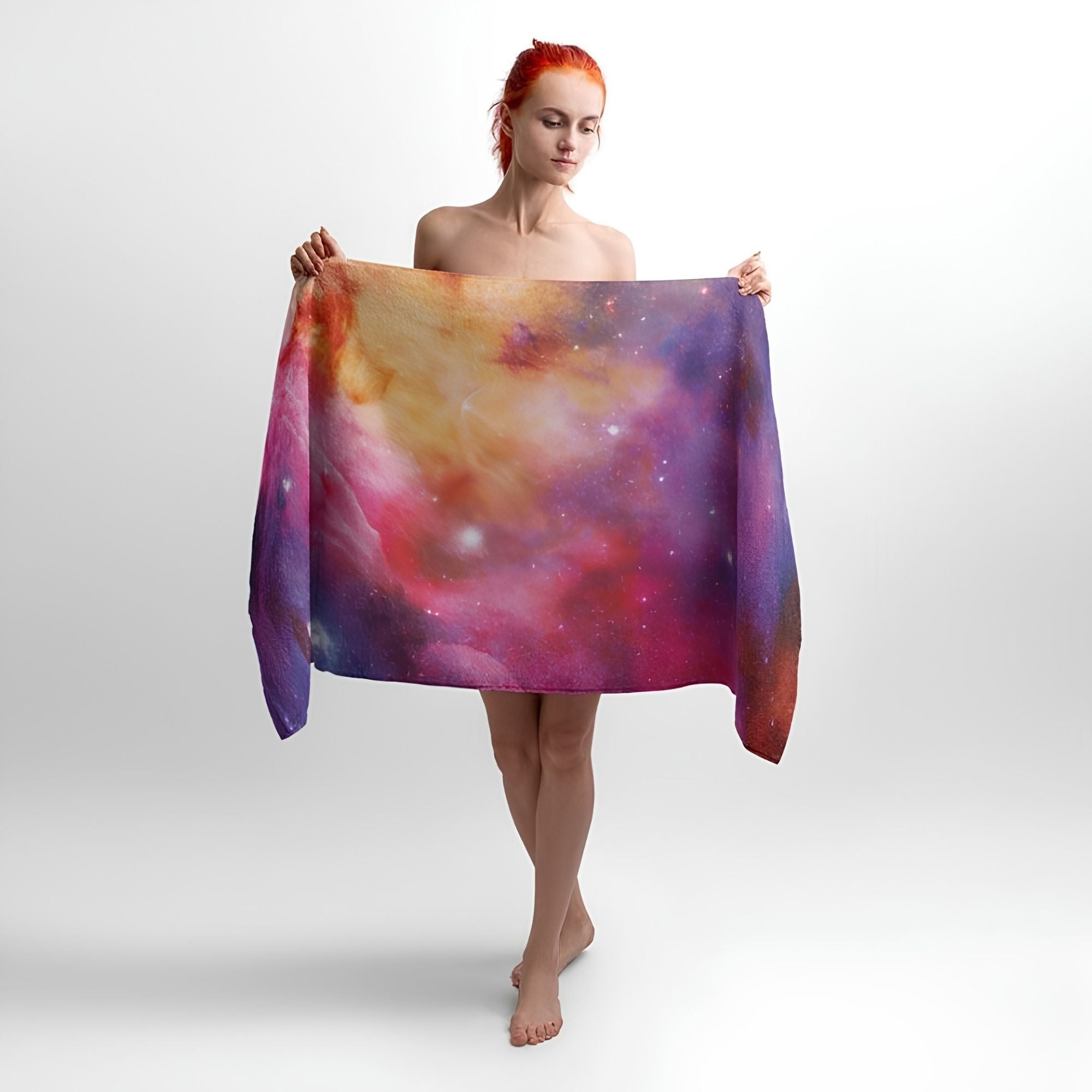 Bright Universe Print - Soft Cotton Terry Bath & Beach Towel