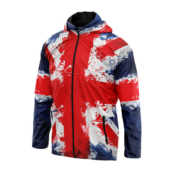 Union Jack British Flag Lightweight Windbreaker – Classic Unisex Rain Jacket
