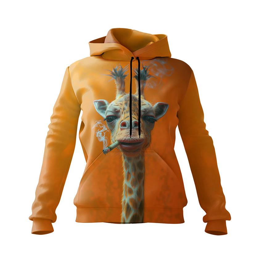 Chill Giraffe Women's Graphic Hoodie