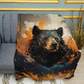 Classic Bear Print Plush Fleece Throw Blanket