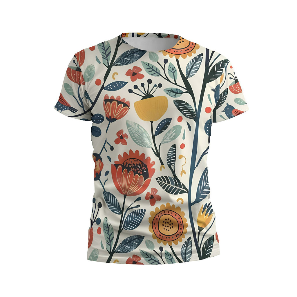 Colorful Field Men's Athletic Graphic T-Shirt