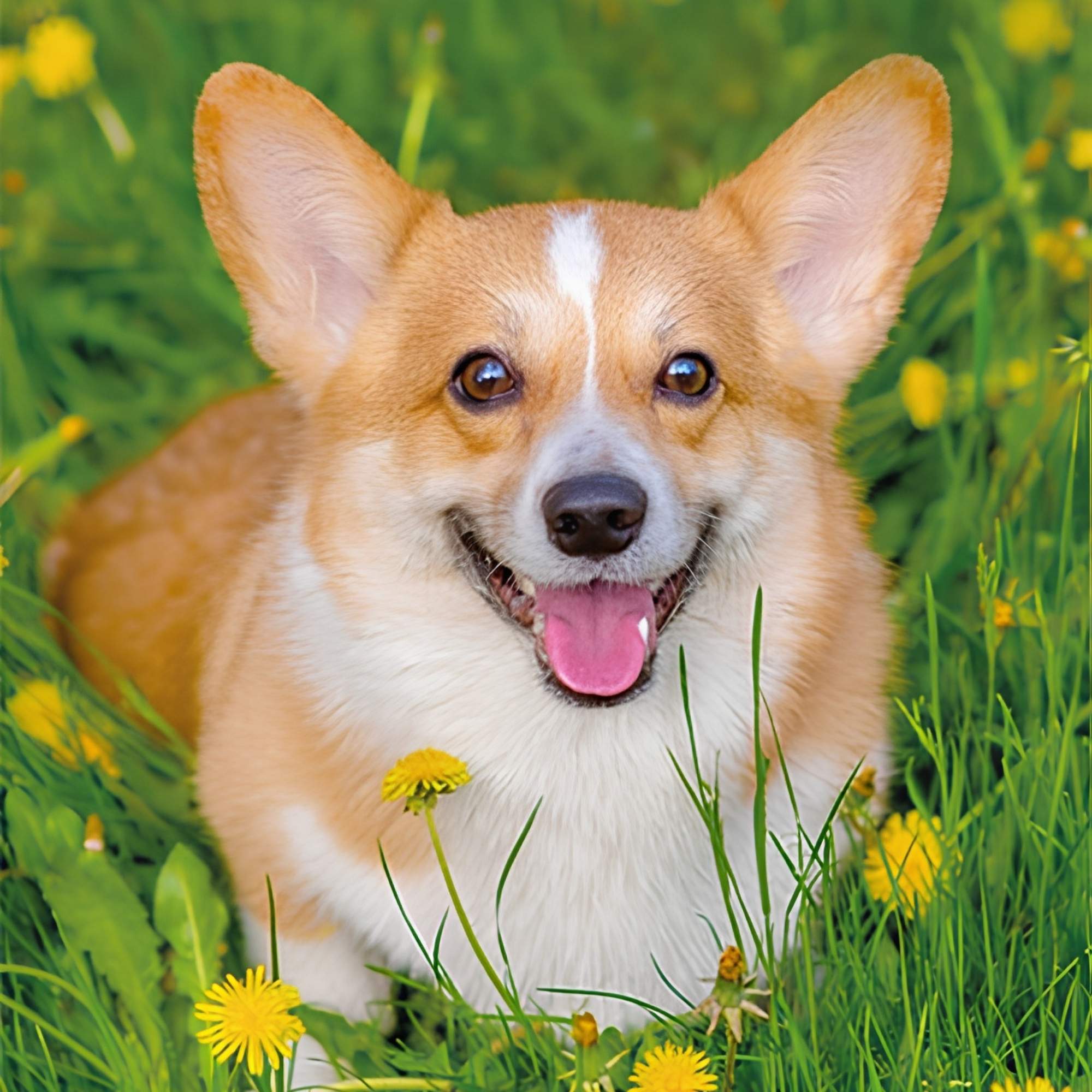 Corgi Playful Pattern Print Plush Fleece Throw Blanket