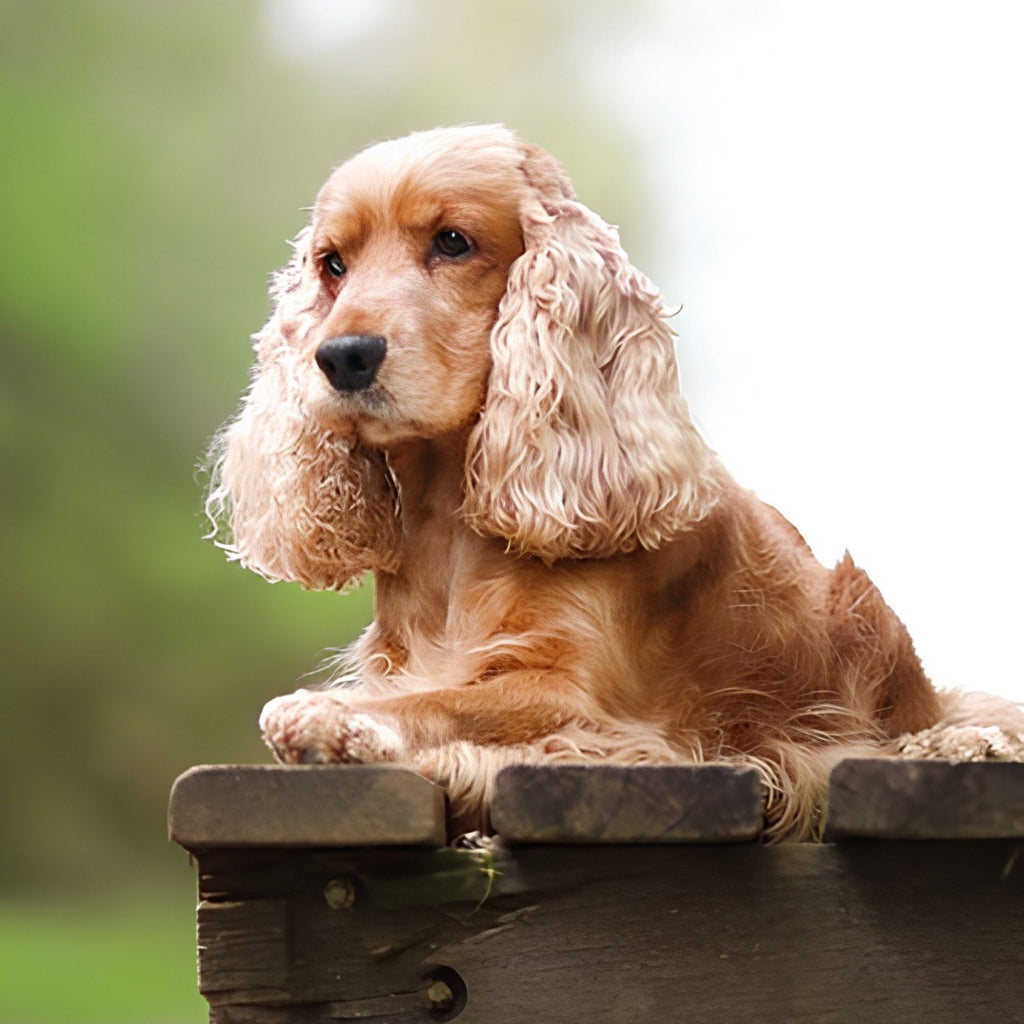 Cute Cocker Spaniel Print Plush Fleece Throw Blanket