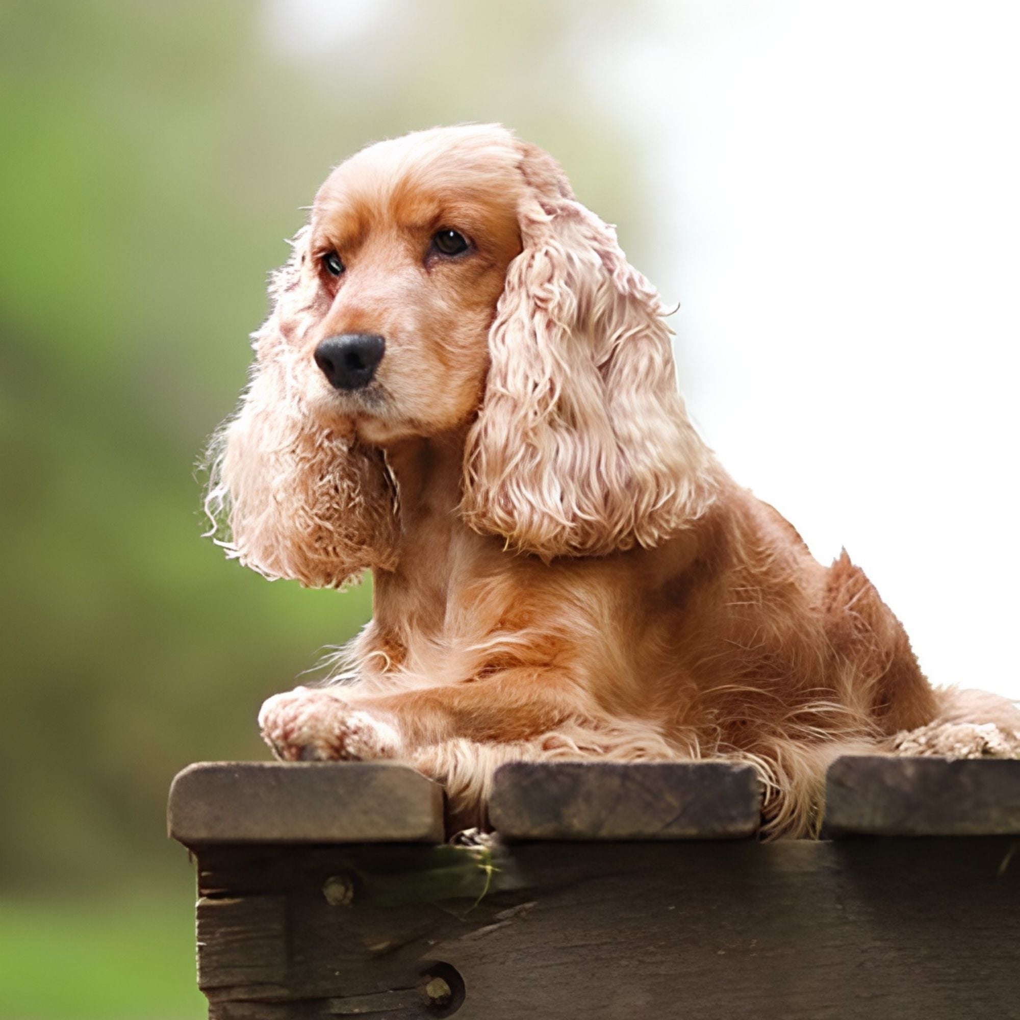 Cute Cocker Spaniel Print Plush Fleece Throw Blanket