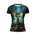 Deer Fairytale Forest Women's Athletic Print T-Shirt