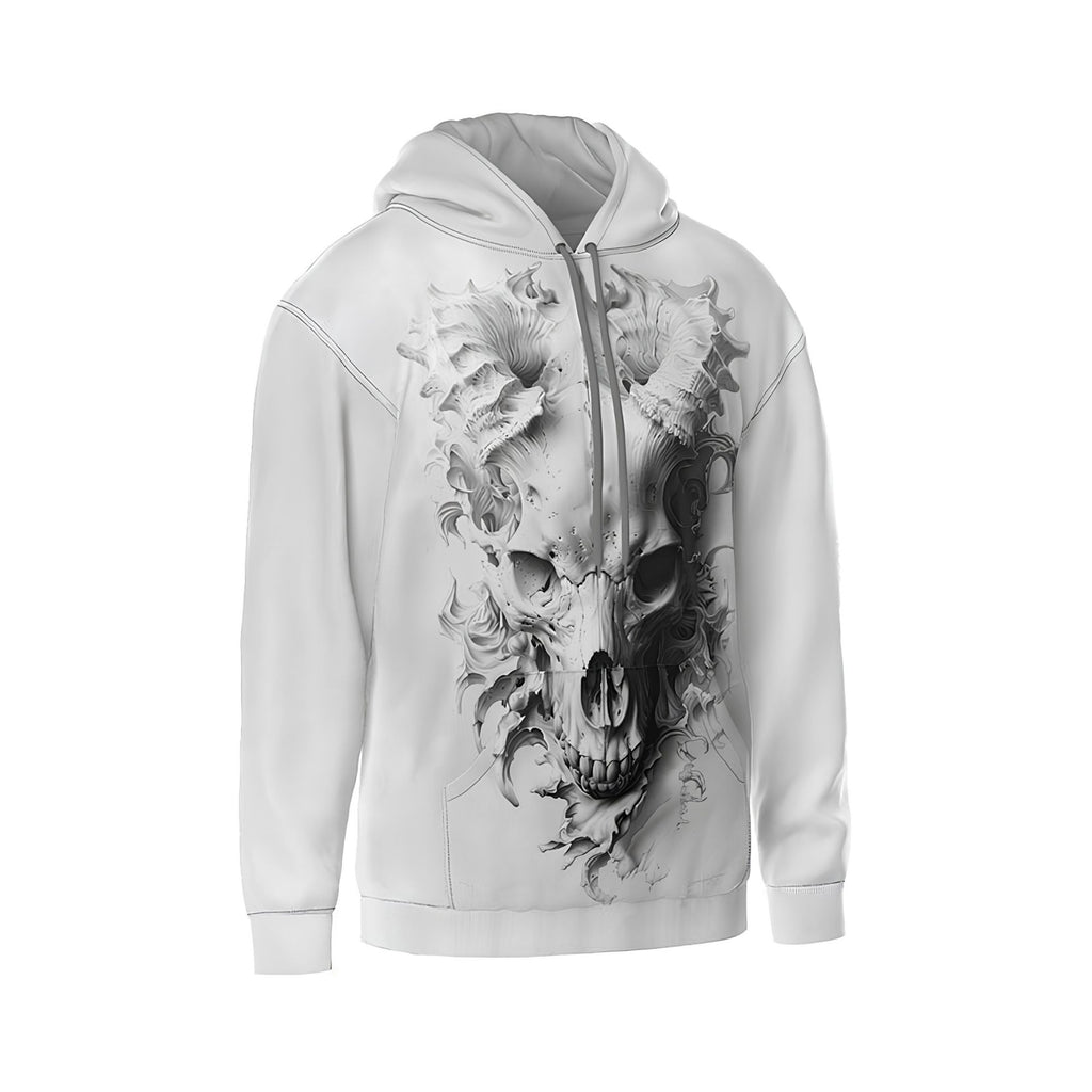 Demon Skull Men's Graphic Pullover Hoodie