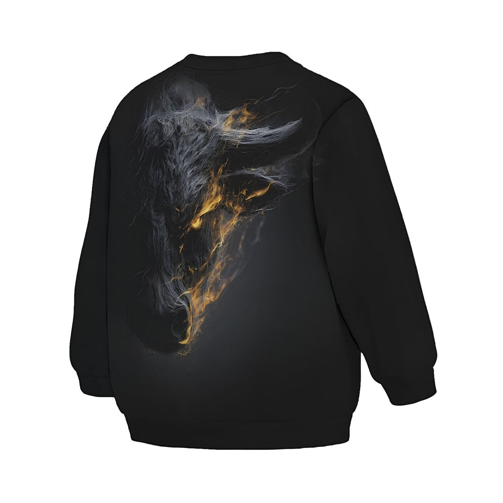 Kids Fire Bull Sweatshirt – Premium Soft Fleece Sweater