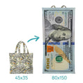 Dollar Rich Style 2-in-1 Beach Towel Tote Bag