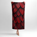 Dragon Scales 3D Print Towel - Soft Cotton Terry Bath & Beach Towel