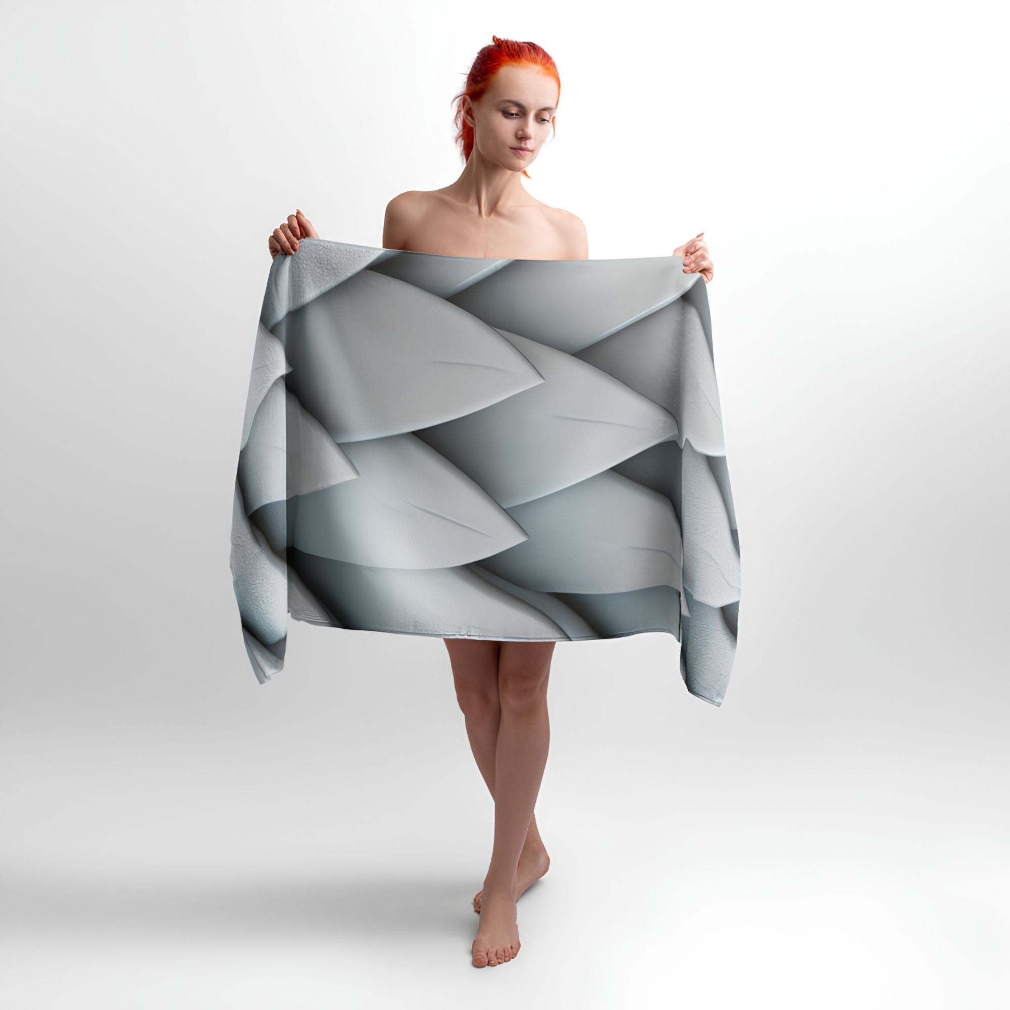 Dragon Scales 3D Print Towel - Soft Cotton Terry Bath & Beach Towel