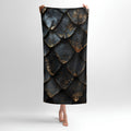 Dragon Scales Print - Soft Cotton Terry Bath & Beach Towel