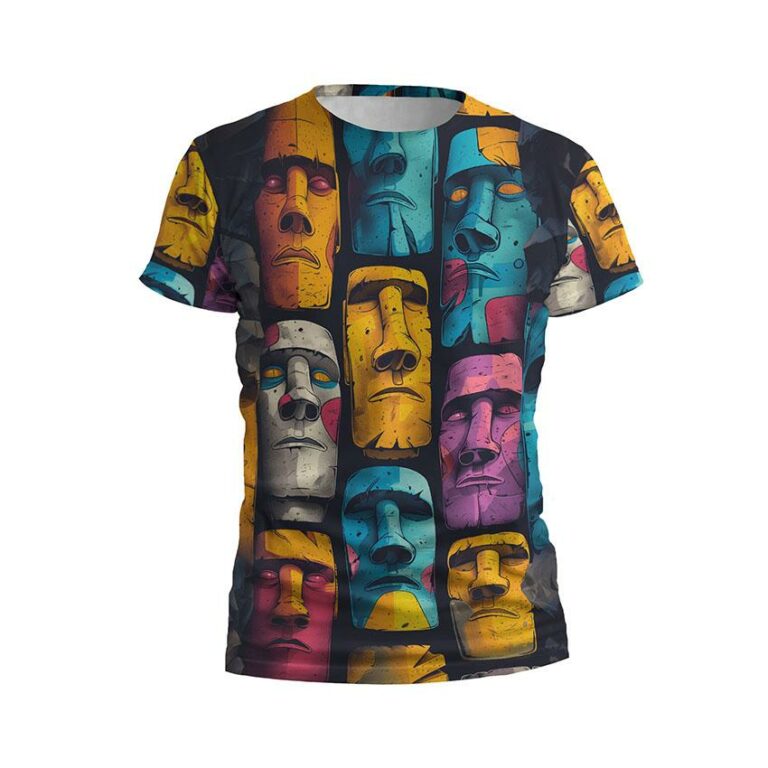 Faces Monuments Men's Athletic Graphic T-Shirt