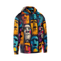 Faces Monuments Men's Graphic Pullover Hoodie