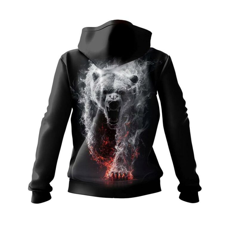 Fire Bear Women's Graphic Hoodie