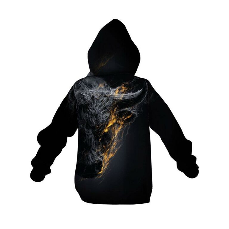 Fire Bull Kids Graphic Pullover Hoodie