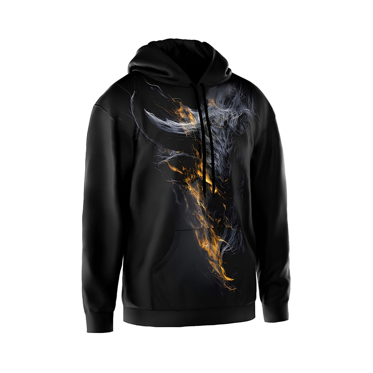 Fire Bull Men's Graphic Pullover Hoodie