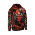 Fire Dragon Men's Graphic Pullover Hoodie