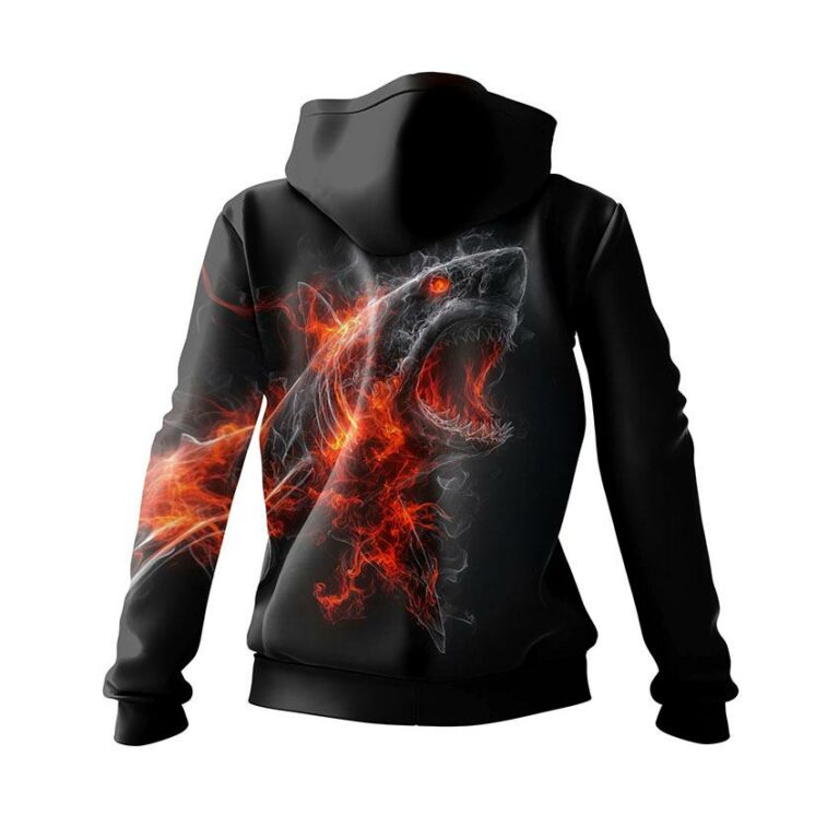 Fire Shark Women's Graphic Hoodie