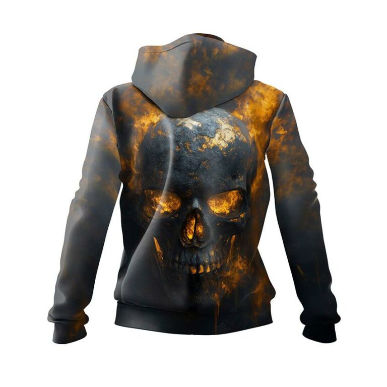 Fire Skull Women's Graphic Hoodie