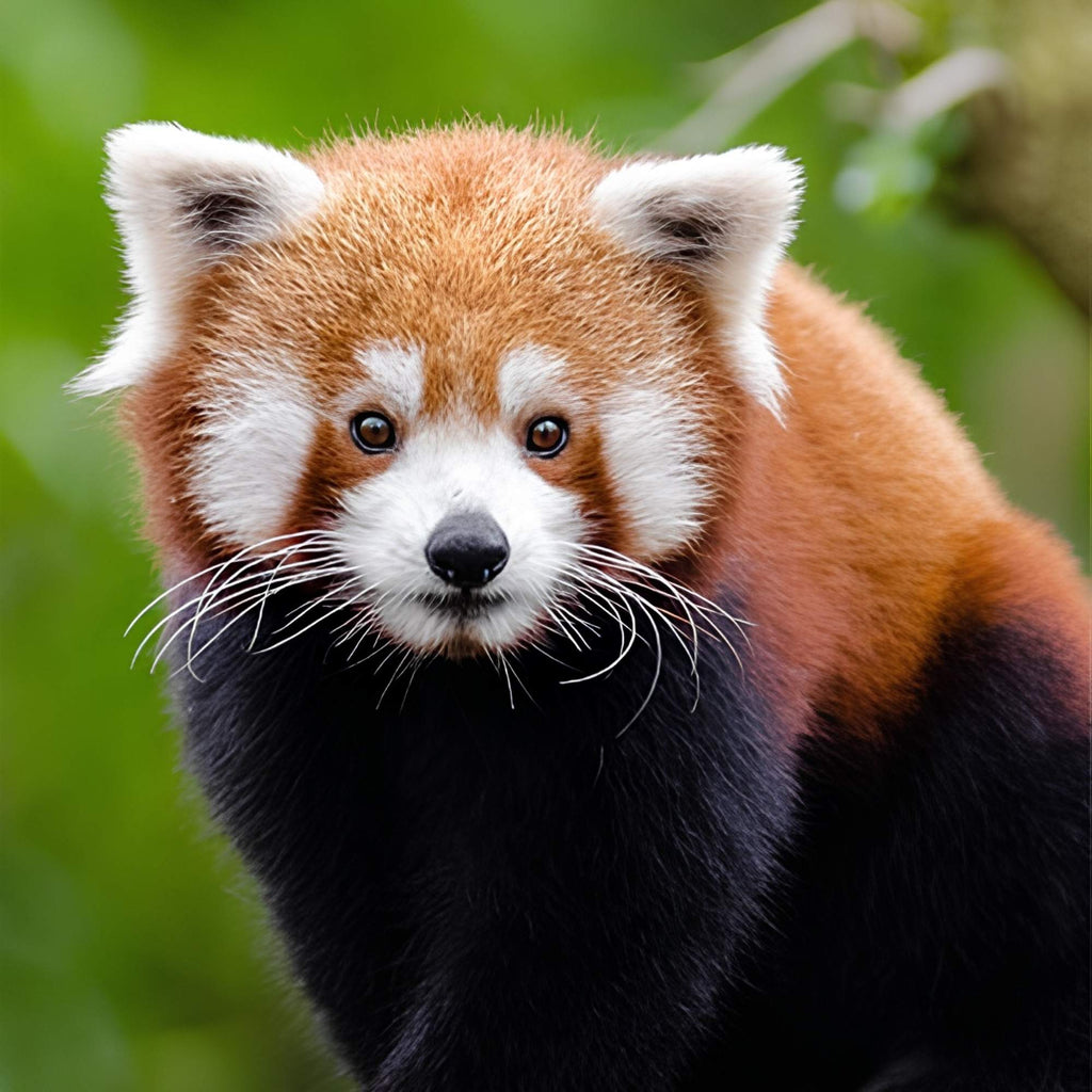 Fluffy Red Panda Forest Scene Print Plush Fleece Throw Blanket