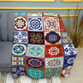 Geometric Patterns Print Plush Fleece Throw Blanket