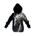Ghost Horse Kids Graphic Pullover Hoodie