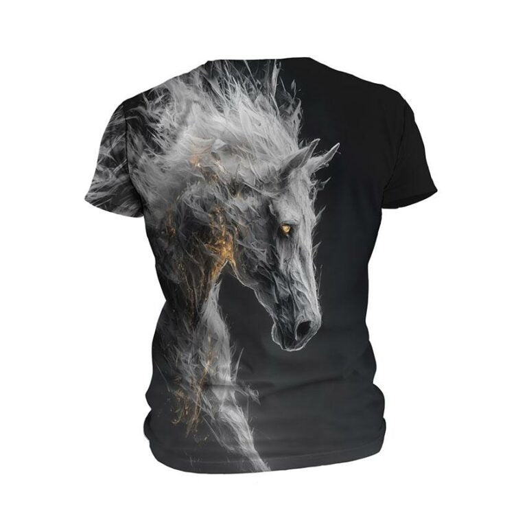 Ghost Horse Men's Athletic Graphic T-Shirt