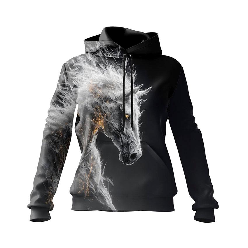 Ghost Horse Women's Graphic Hoodie