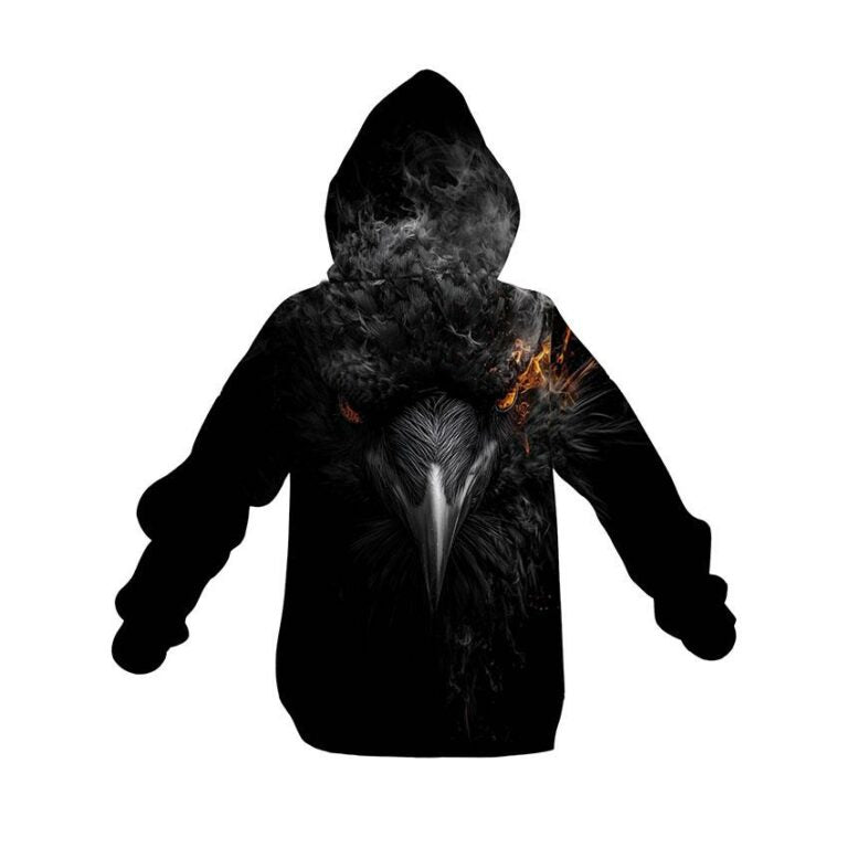 Gothic Crows Kids Graphic Pullover Hoodie