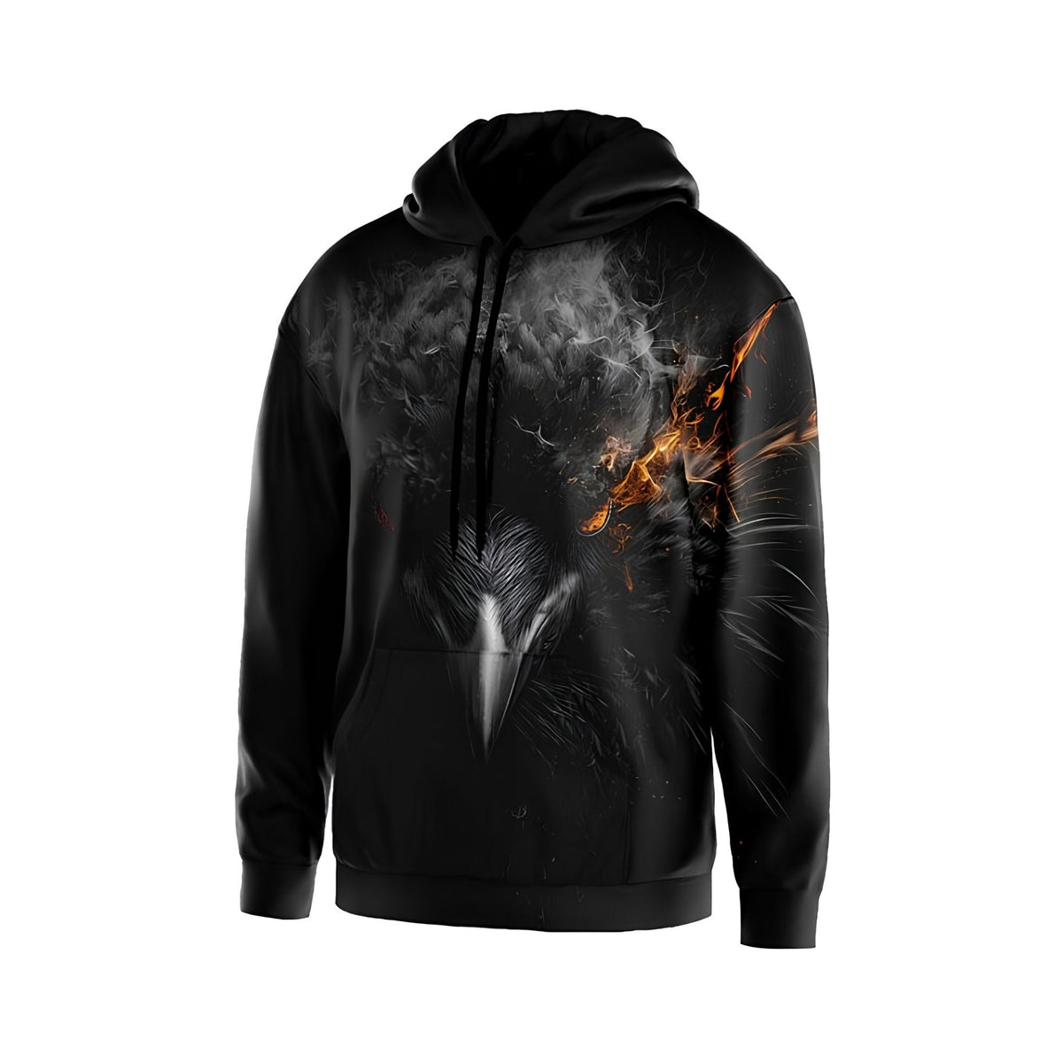 Gothic Crows Men's Graphic Pullover Hoodie