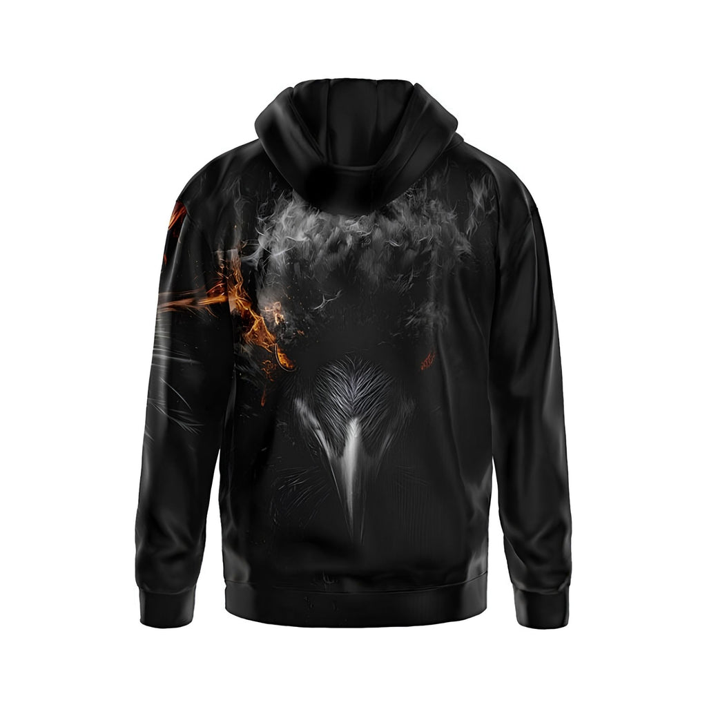 Gothic Crows Men's Graphic Pullover Hoodie