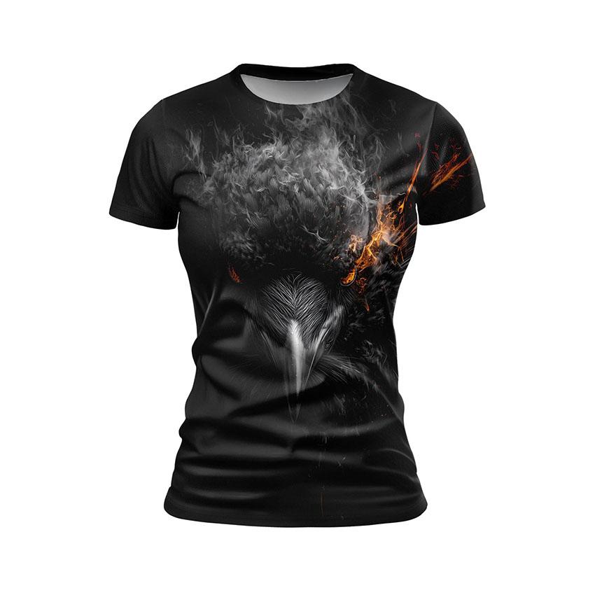 Gothic Crows Women's Athletic Print T-Shirt
