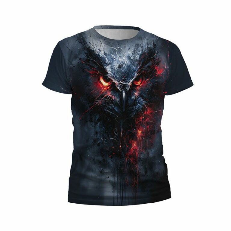 Infernal Owl Men's Athletic Graphic T-Shirt